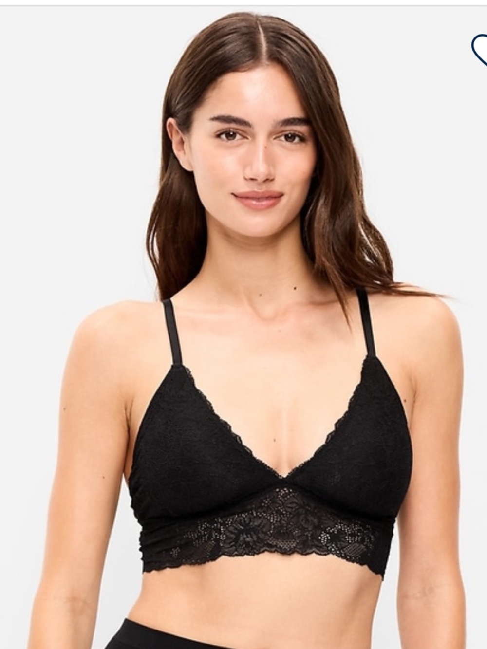Old Navy gray lace longline lace bralette size XL